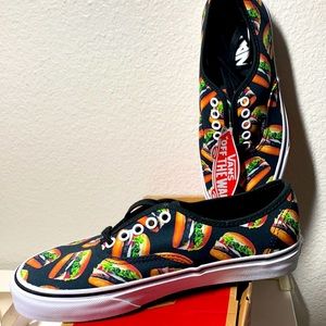 LIKE NEW (only worn twice) Vans Authentic Hamburgers Unisex Shoes